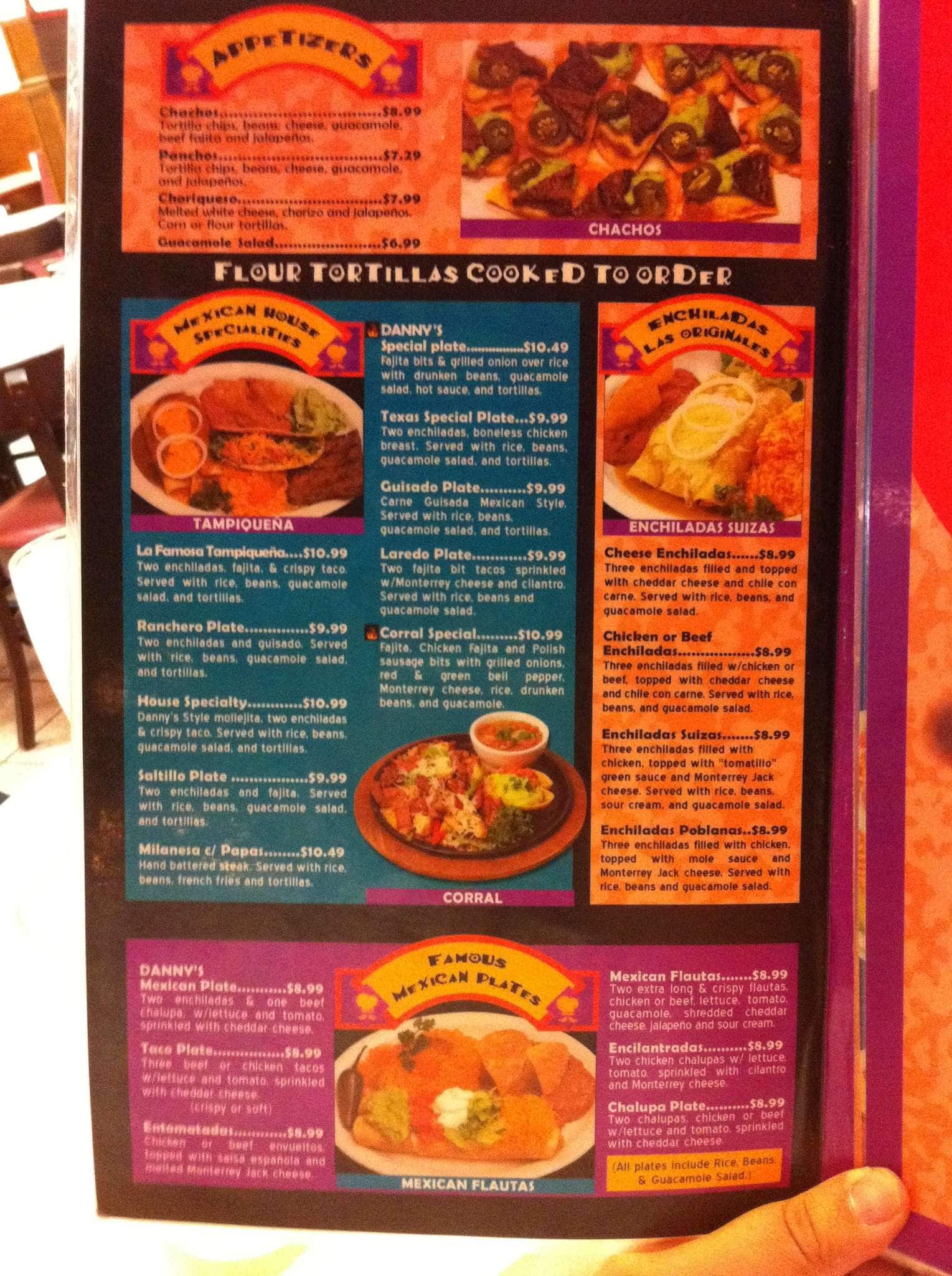 Dannys Restaurant Menu Menu Untuk Dannys Restaurant Hillside Laredo
