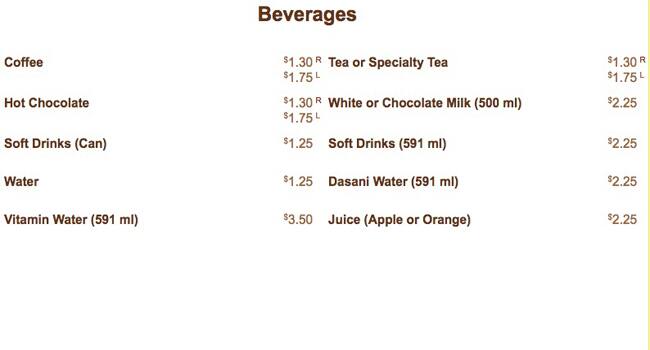 Briskit menu