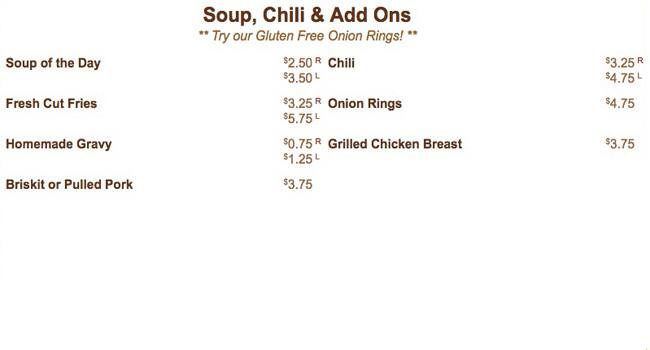 Briskit menu