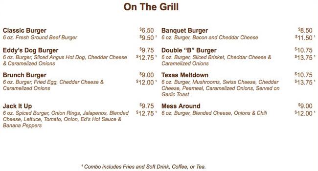 Briskit menu