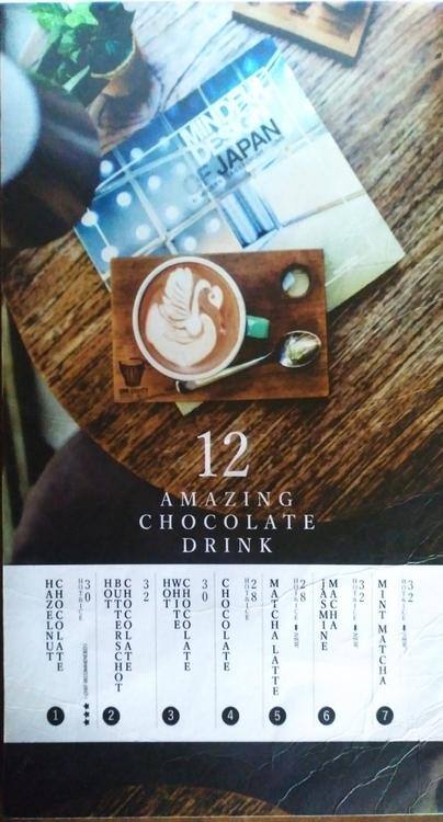 Carta de One Eighty Coffee