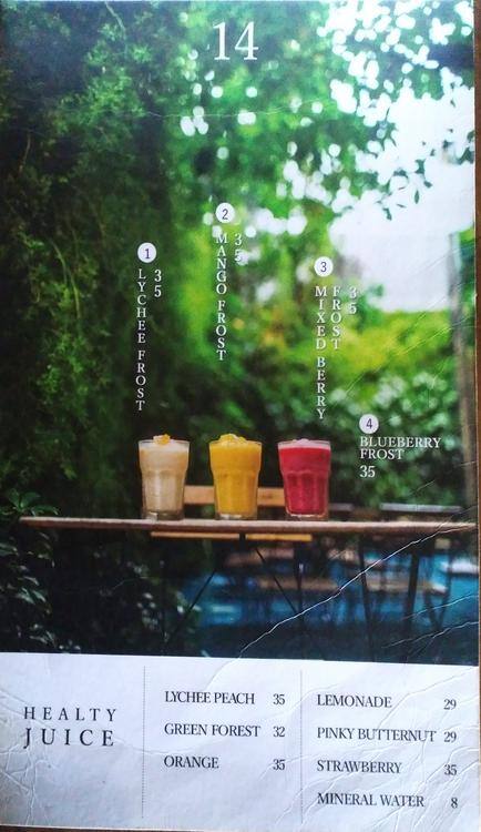 Carta de One Eighty Coffee