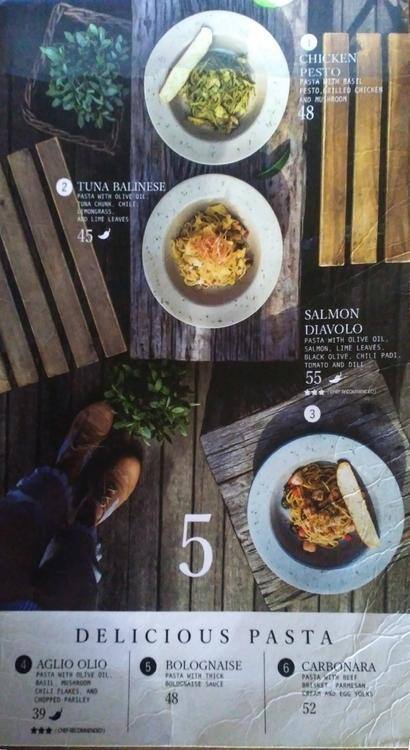 Carta de One Eighty Coffee
