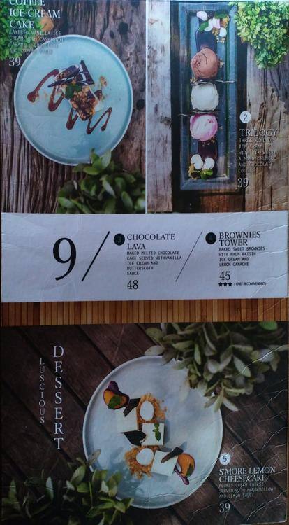 Carta de One Eighty Coffee