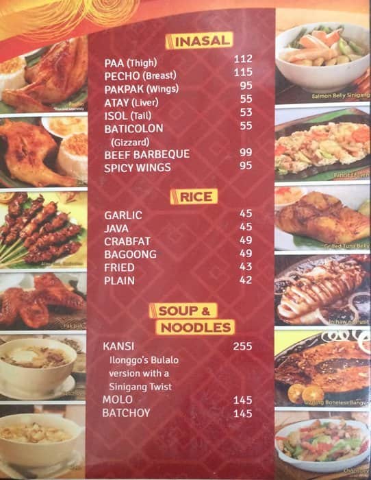 Chicken Bacolod Menu, Menu for Chicken Bacolod, Bonifacio Global City