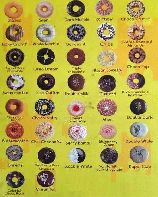 JDS Donut House Menu, Menu for JDS Donut House, Valasaravakkam, Chennai