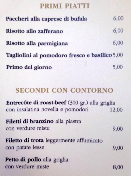Menu di Golden Bar 