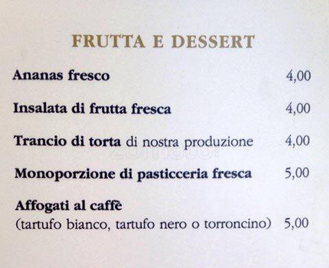 Menu di Golden Bar 