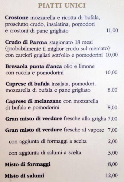 Menu di Golden Bar 