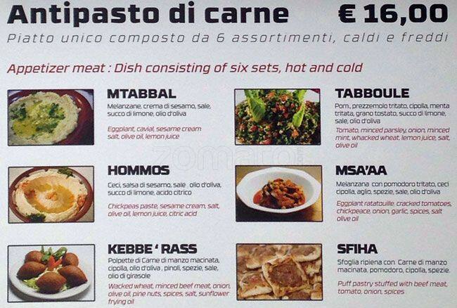 Menu di Food Corner - Libano 