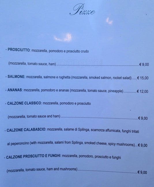 Menu di Calabascio 