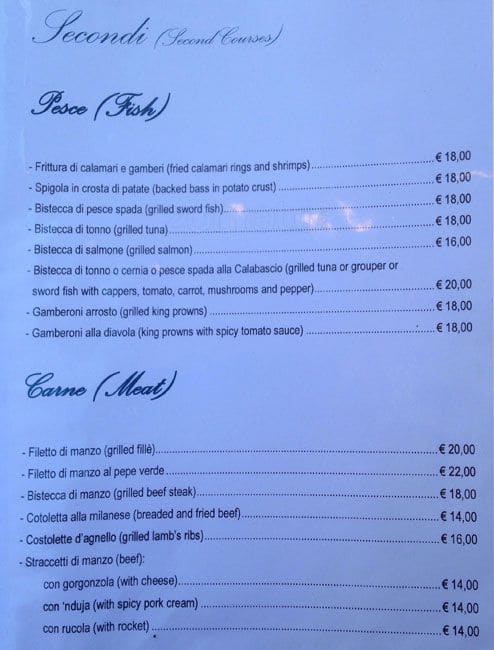 Menu di Calabascio 