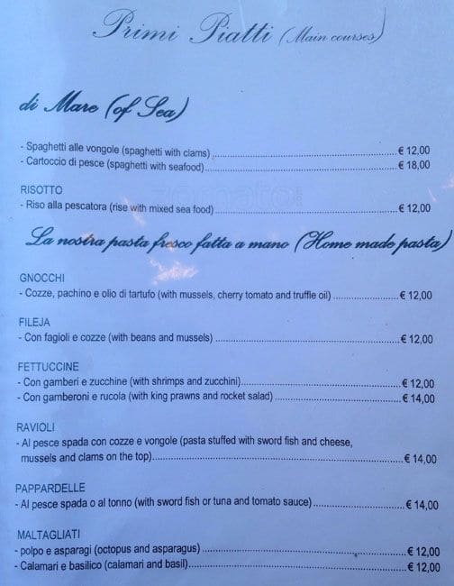 Menu di Calabascio 