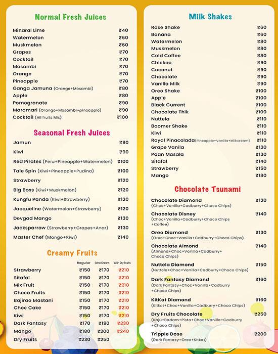 Menu of Drink Art, Airoli, Navi Mumbai