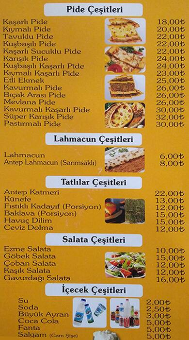 Gaziantepli Okkes Usta Menu Menu For Gaziantepli Okkes Usta Mimaroba Istanbul