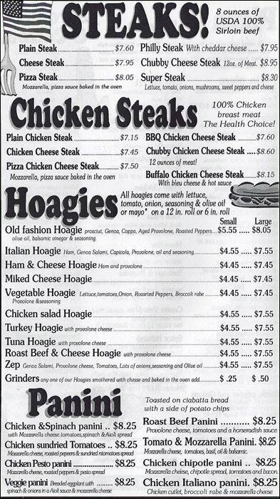 Tony Joe S Pizzeria Restaurant Menu