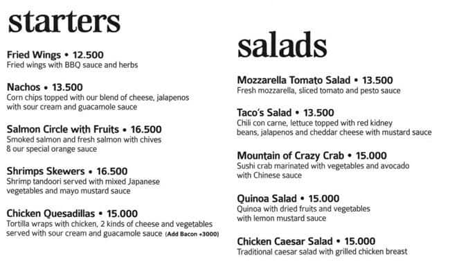 UBERNATION menu