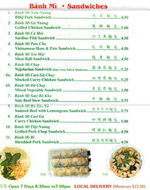 Menu Banh Trung Thu