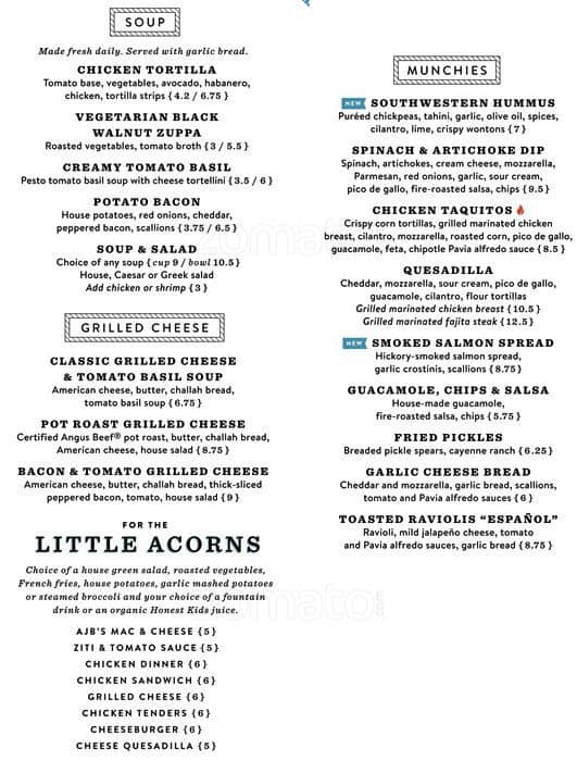 Menu at Black Walnut Cafe, Frisco