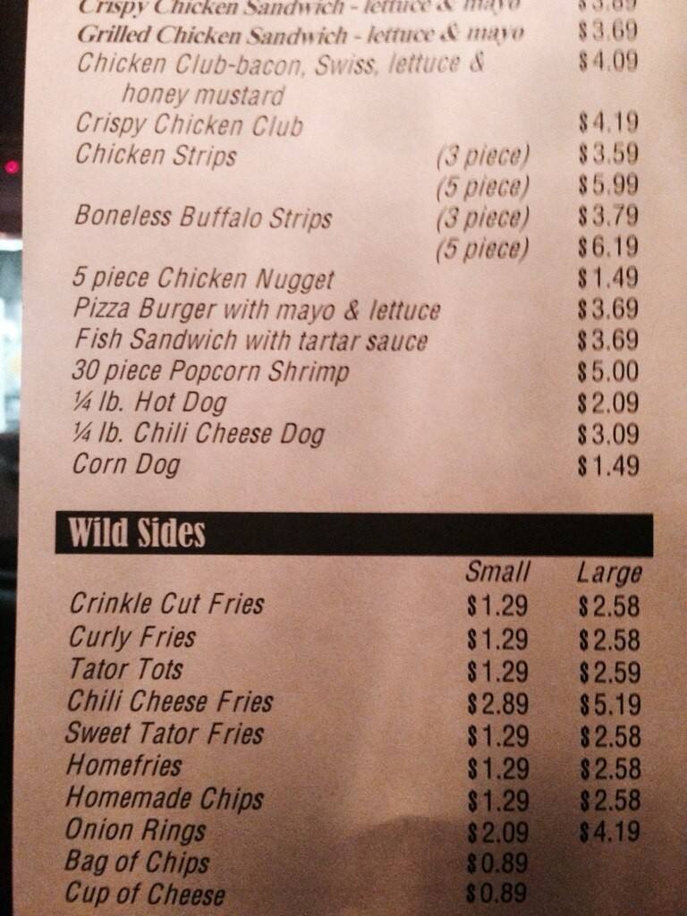 The Burger Stand Menu, Menu for The Burger Stand, St Robert, St Robert