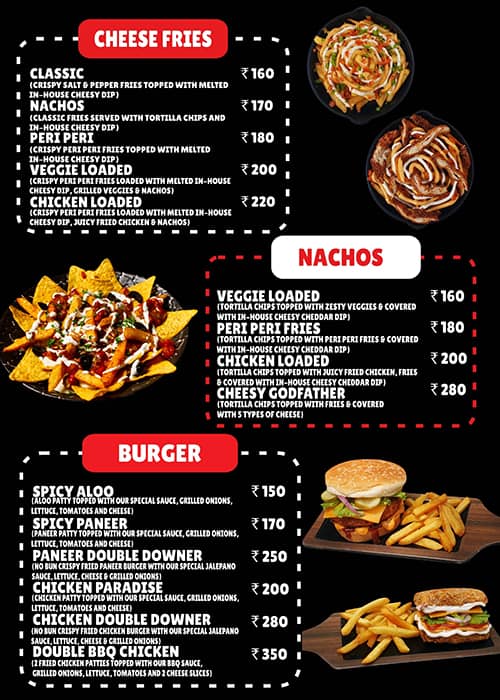 Stilton Cafe menu