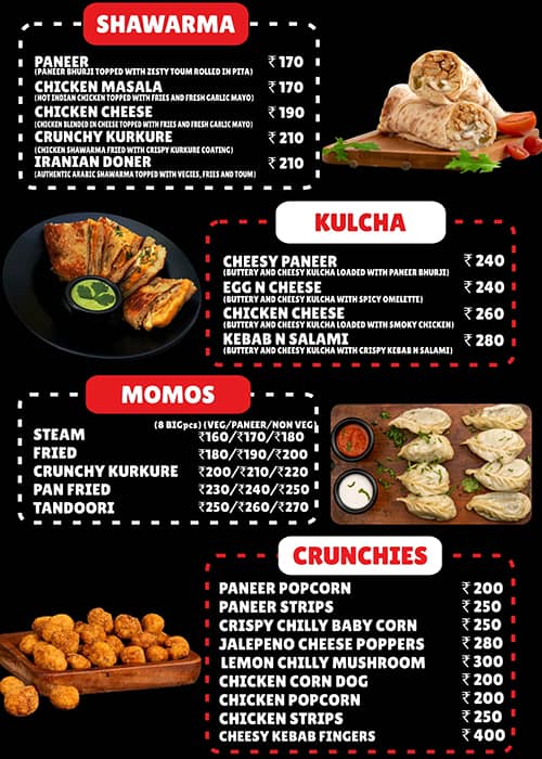 Stilton Cafe menu