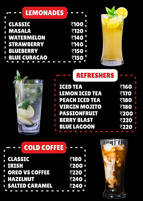 Stilton Cafe menu