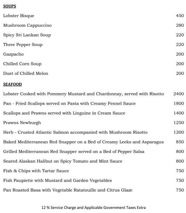 L'Angoor menu