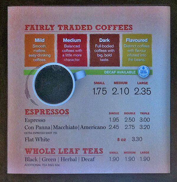 Bagel Boss menu