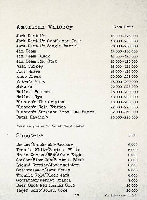 Chapter II menu