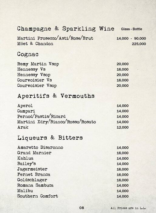 Chapter II menu
