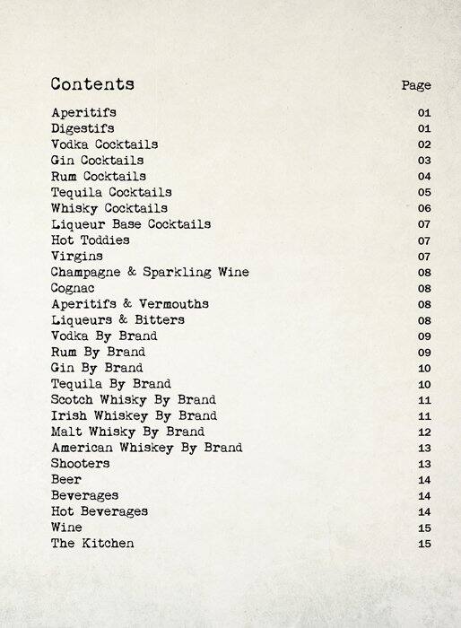 Chapter II menu