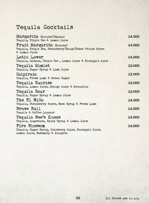 Chapter II menu