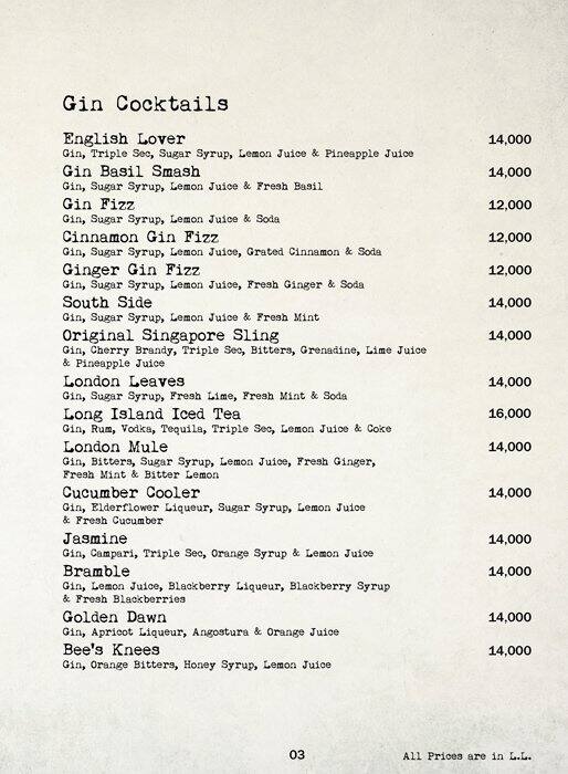 Chapter II menu