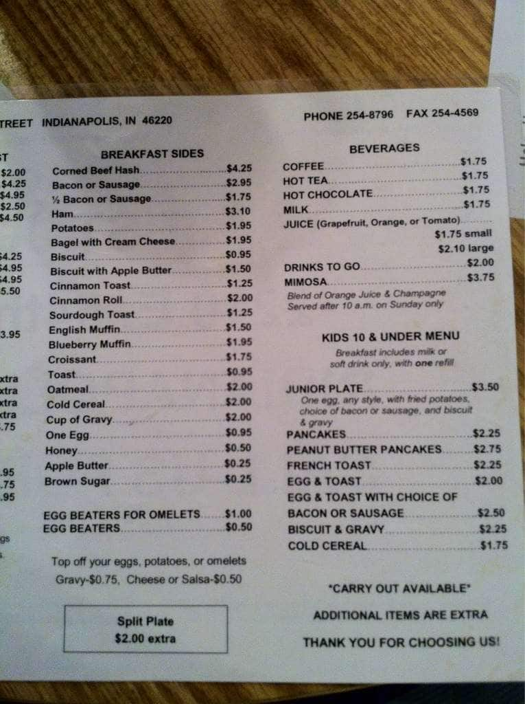 Menu At Just Judy S Restaurant Indianapolis E 62nd St   A31aec3dd0ede22948a2d63d99f63f2e 