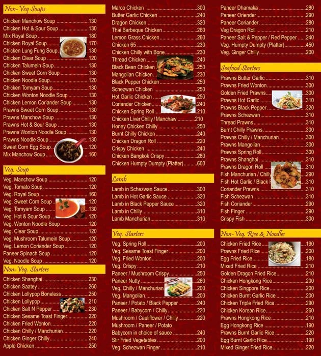 Golden Dragon Chinese Point Menu - Zomato