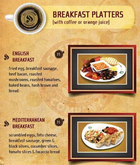 Company Menu, Menu for Company, Jumeirah Beach