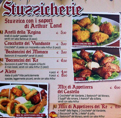 Menu di ArthurLand 