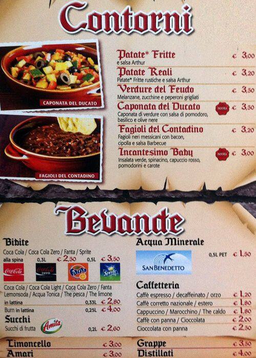 Menu di ArthurLand 