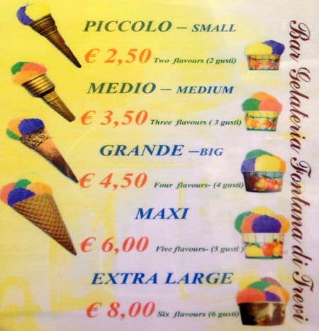 Menu di Trevi Gourmet 