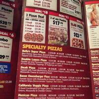Bella Pizza Menu Menu For Bella Pizza Hamilton Hamilton