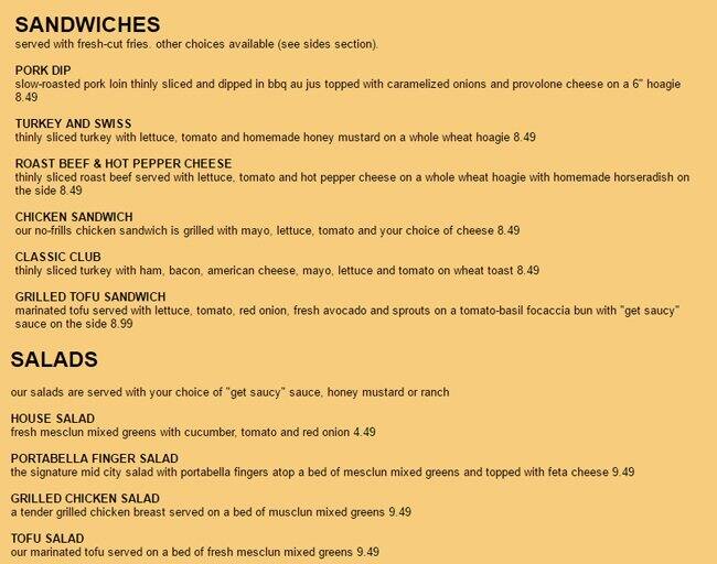 Menu At Mid City Grill Restaurant Johnson The Restaurant Information Including Mid City Grill Menu Items And Prices May Have Been Modified Since Last Website Update