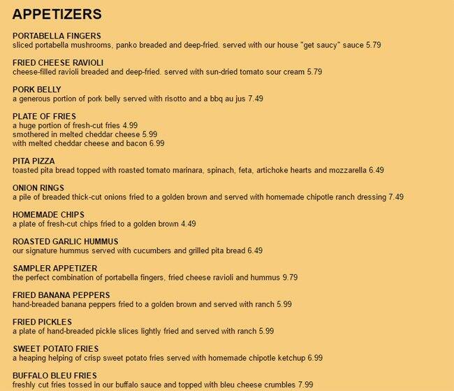 Mid City Grill Menu, Menu for Mid City Grill, Johnson City, Johnson