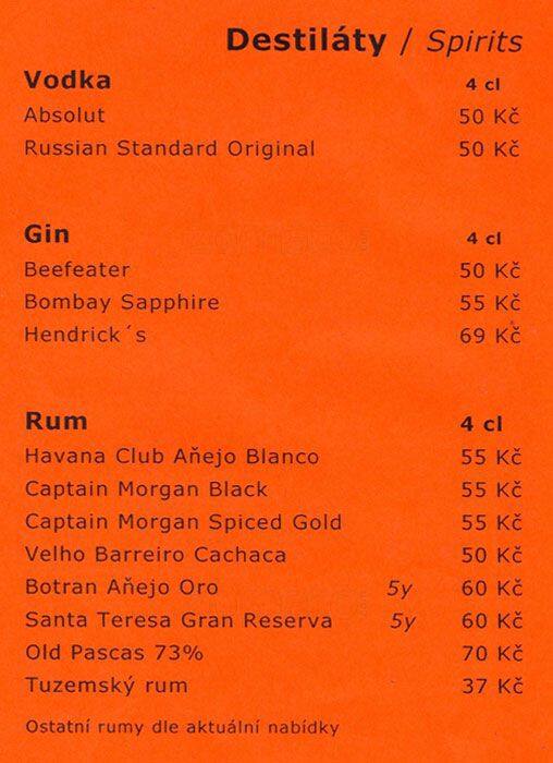 Jam Café menu
