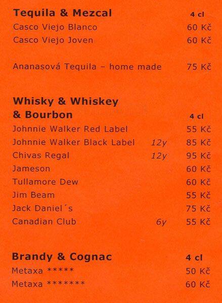 Jam Café menu