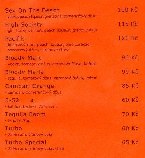 Jam Café menu