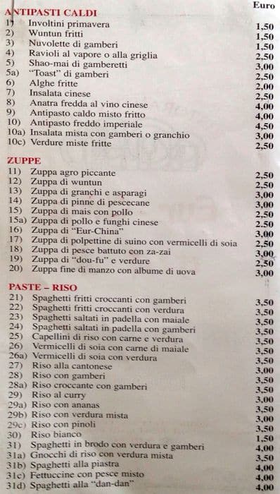 Eur China Menu Menu For Eur China Eur Roma Zomato Italy