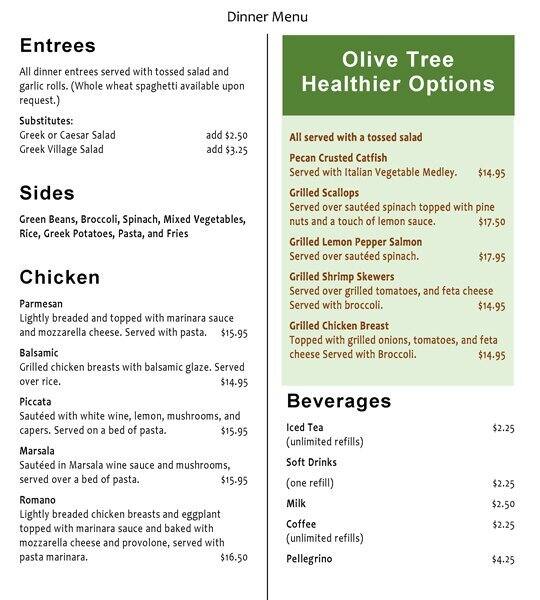 olive tree villa rica lunch menu