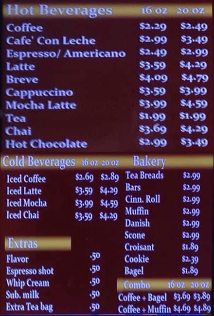 Menu at Ruta-Maya cafe, Austin, Austin-Bergstrom International Airport ...