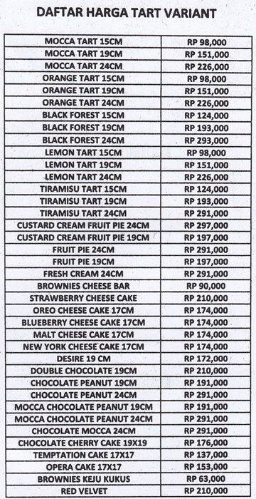 Harga cupcake holland bakery